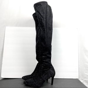 RARE Torrid Holiday Over the Knee Heeled Sock Boots 8